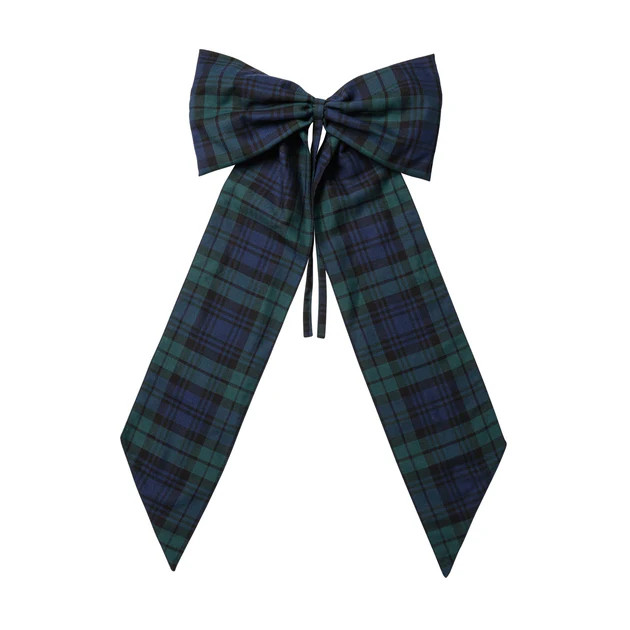 Tartan Oversized Bow | Cailini Coastal