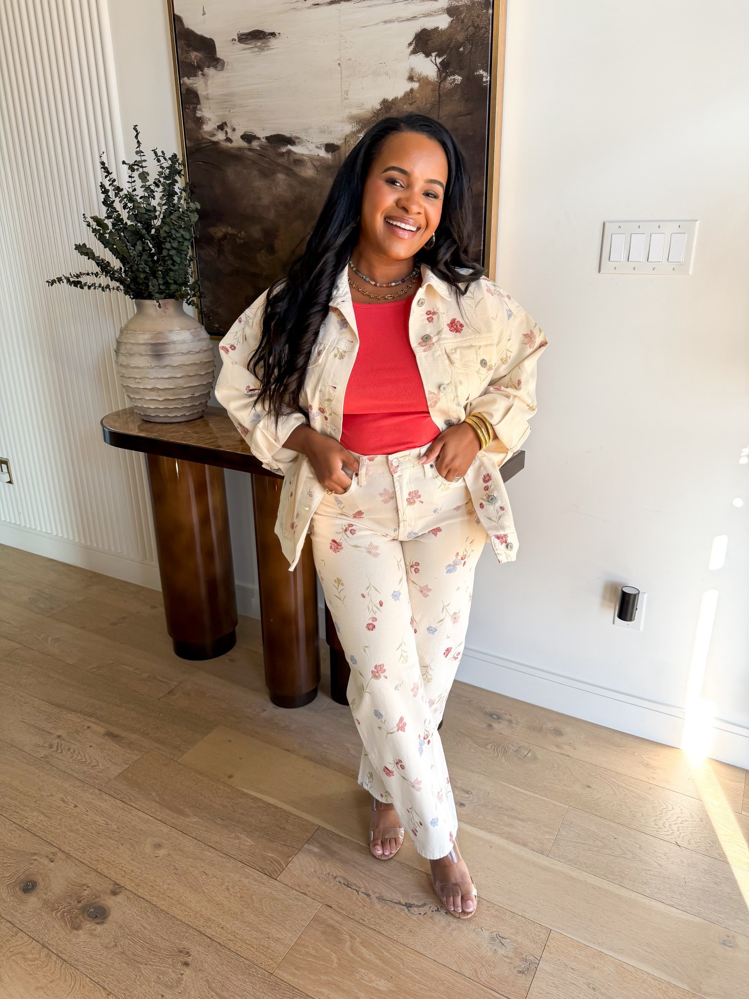 40% off Old Navy! This one boatneck top fits great and I got it for $10 for spring. 

I’m trying to get things in my wardrobe that I can mix & match and this denim set is perfect for that. So cute altogether, but I can easily pair this separately.

#LTKootd #LTKSpringSale #LTKSaleAlert