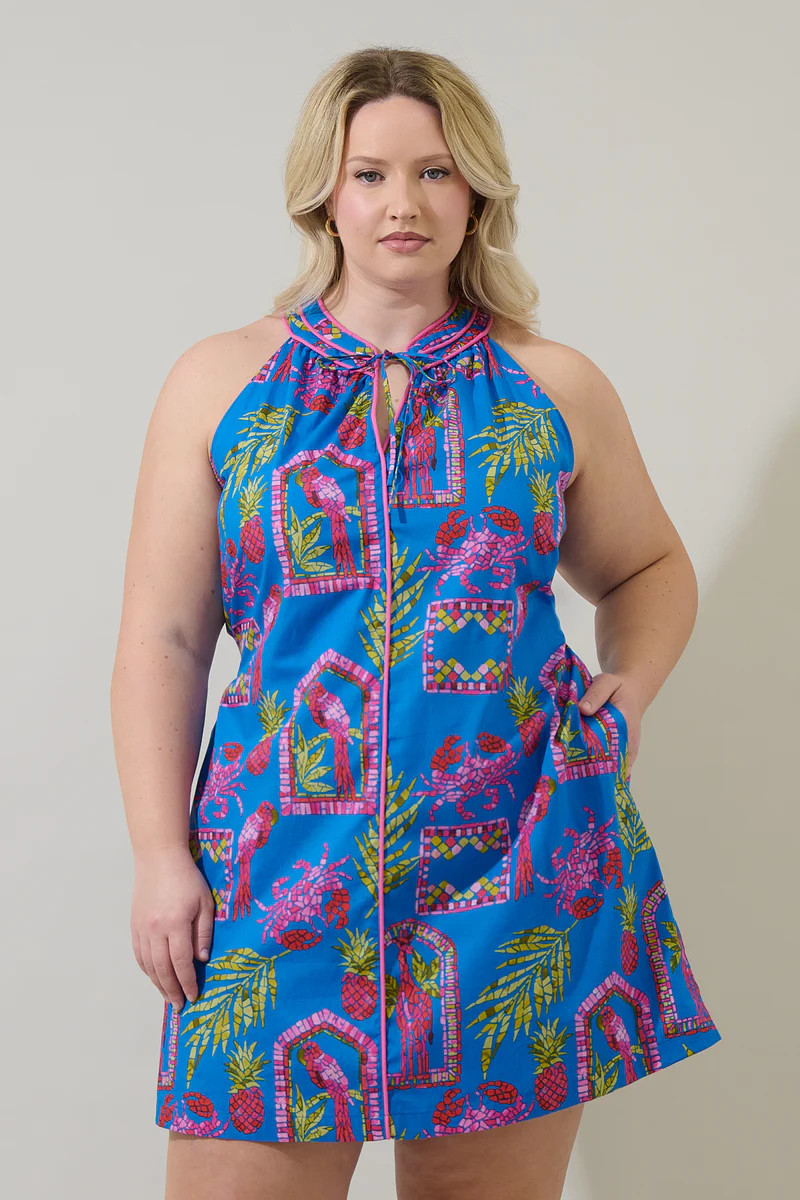 Bally Tropical Gloria Sleeveless Mini Dress Curve | Sugarlips
