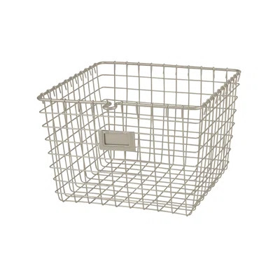 Metal/Wire Basket Laurel Foundry Modern Farmhouse Color: Satin Nickel, Size: Medium, Pack Size: 2 | Wayfair North America