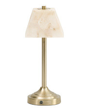 15in Alabaster Cordless Led Table Lamp | Home | Marshalls | Marshalls