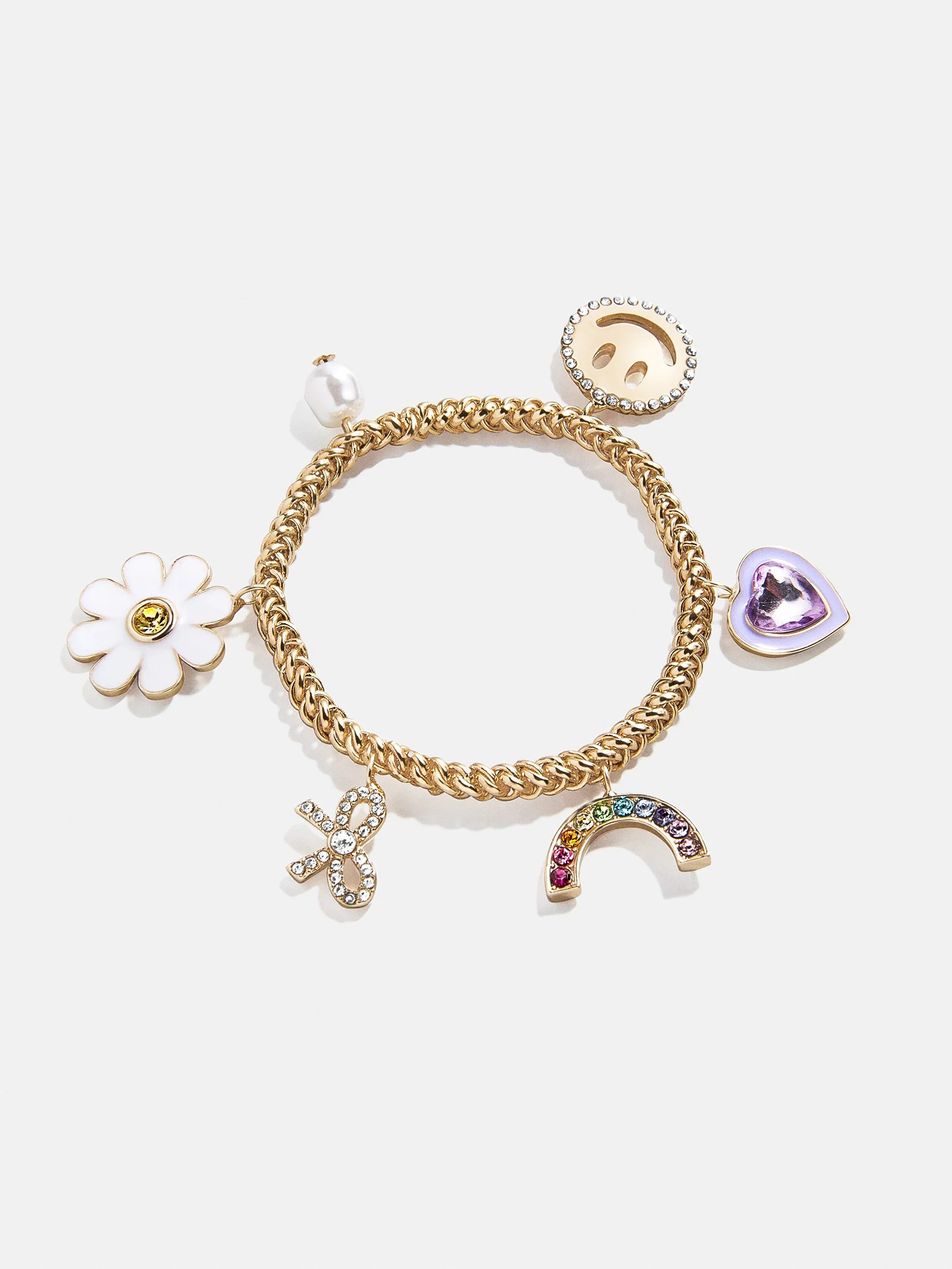 Happy Days Kids' Charm Bracelet - Smiley Face | BaubleBar