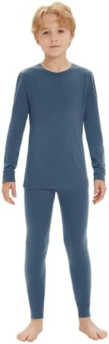 Iguana Unisex Kids 100% Merino Wool Base Layer Set Thermal Underwear Sets for Girls and Boys | Amazon (US)