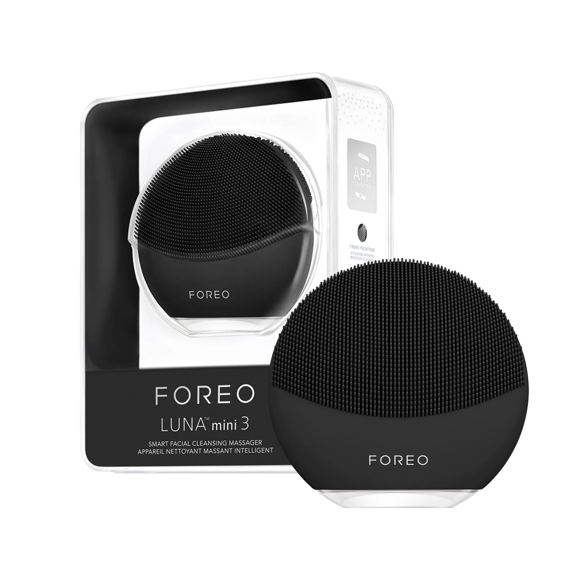 FOREO LUNA MINI 3 Cleansing Facial Brush- Midnight Black | Walmart (US)