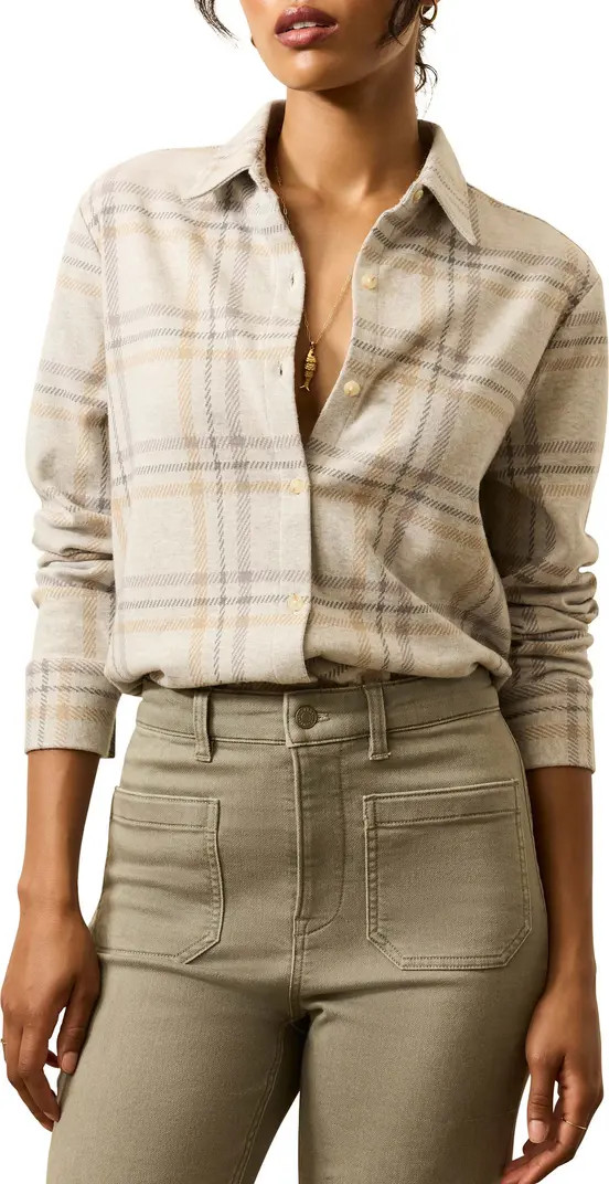 Faherty Legend Sweater Knit Plaid Button-Up Shirt | Nordstrom | Nordstrom