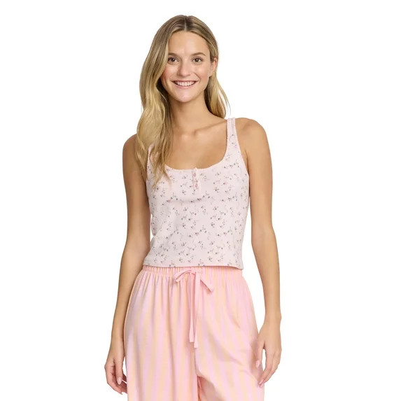 Mills by Millie Bobby Brown Women's Printed Pointelle Tank, Sizes XS-XXXL | Walmart (US)