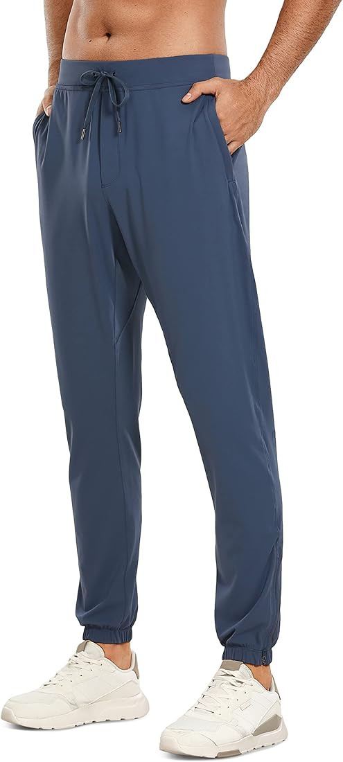 CRZ YOGA Mens 4-Way Stretch Golf Joggers with Pockets 30"/32" - Work Sweatpants Track Gym Athletic W | Amazon (US)