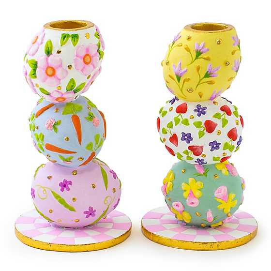 Patience Brewster Egg Candle Holders, Set of 2 | MacKenzie-Childs