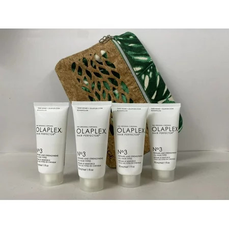 Olaplex Hair Perfector 4 oz No.3 Treatment 1 oz each Pack of 4 + free make up Bag | Walmart (US)