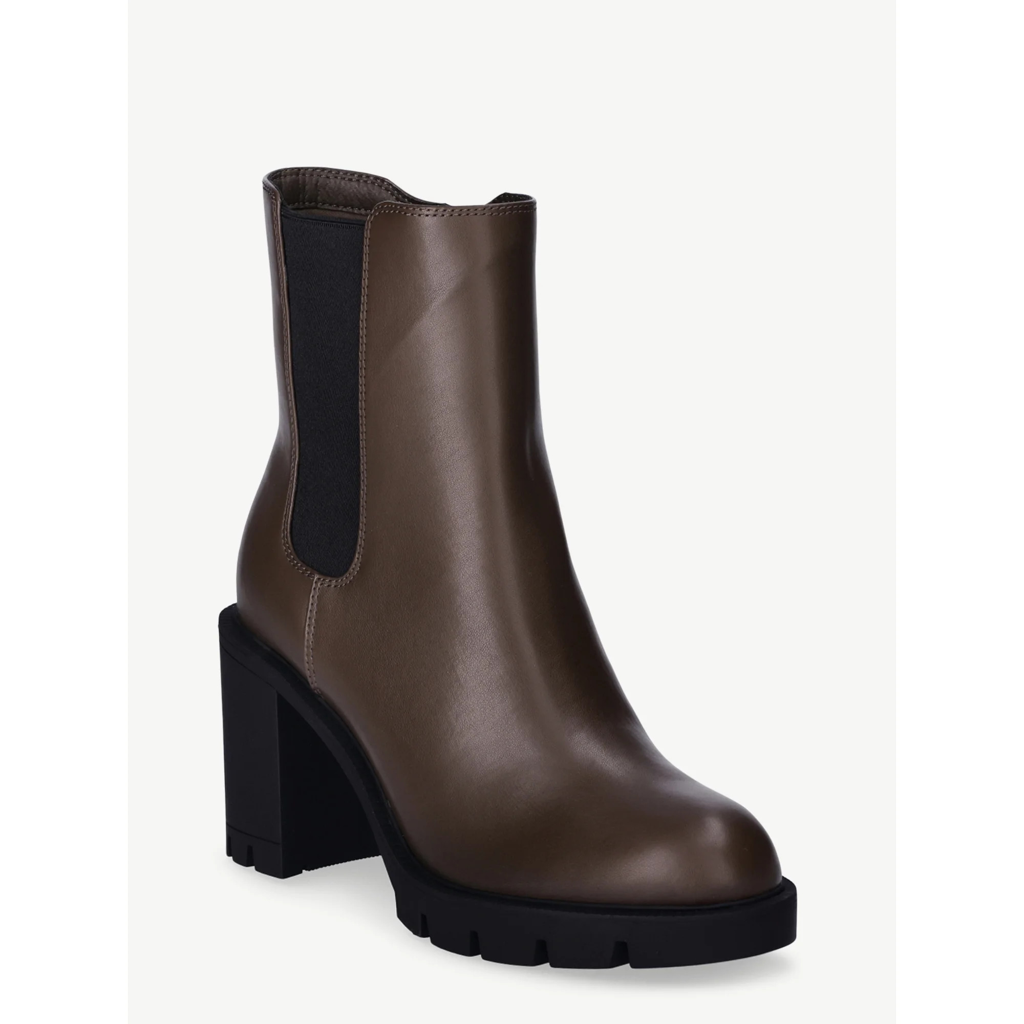 Scoop Women’s Lug Sole Chelsea Boots - Walmart.com | Walmart (US)
