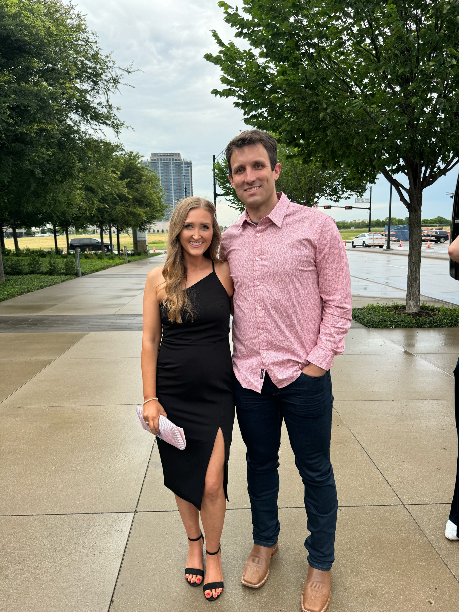 ACM award show fit ⭐️🤠🎵💖🎤 The perfect black dress for a wedding, award show, bachelorette party or any occasion!  It runs a tiny bit large but I ordered my true size S and it was great. I was also 12 weeks pregnant in this picture so it definitely works with a bump or maternity dress for summer wedding! 

#pregnant #maternitydress #acmawards #awardshow #maternityweddingguestdress #pregnant #bumpfriendly #summerpregnancystyle 

#LTKWedding #LTKStyleTip #LTKBump