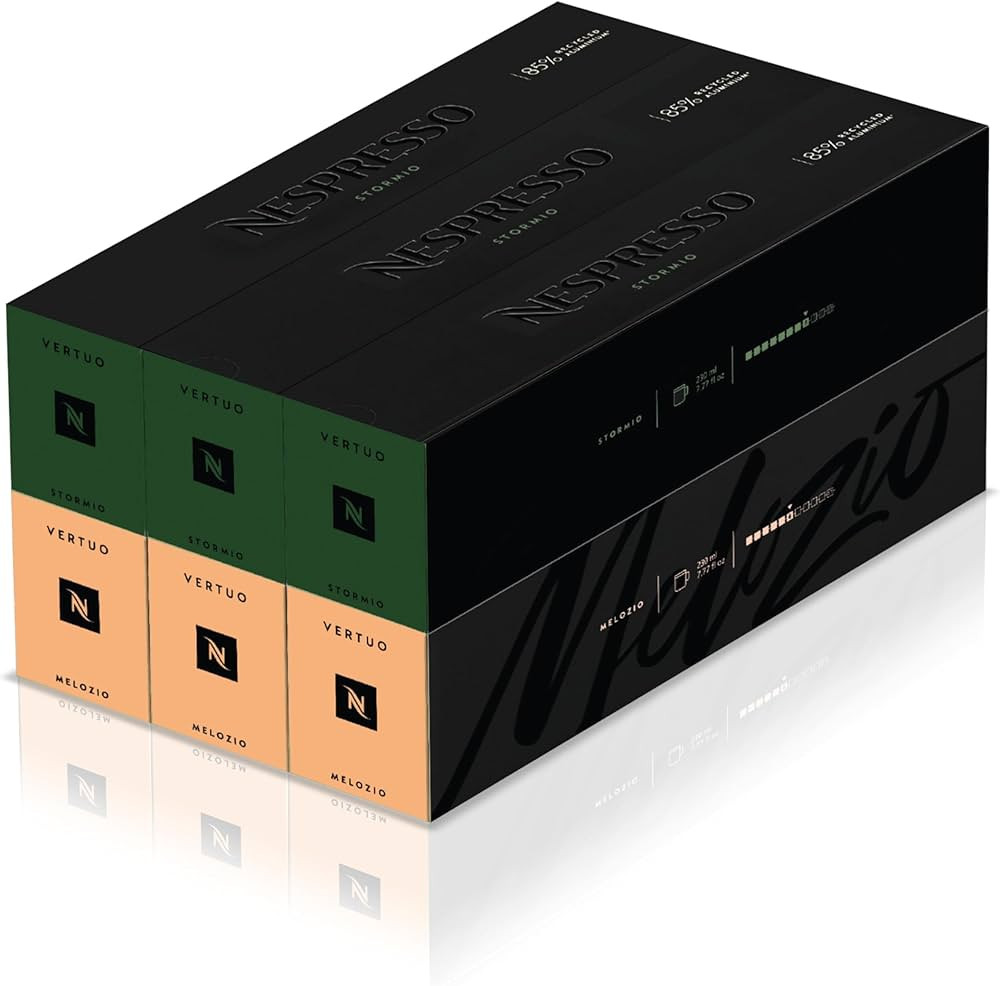 Nespresso Vertuo Coffee Pods, 60 Mixed Pack - 30 Melozio and 30 Stormio Capsules for Nespresso Ma... | Amazon (UK)