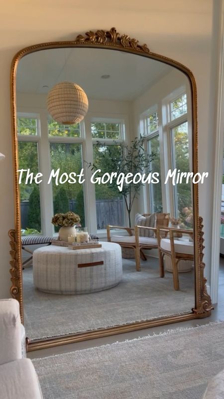 The most gorgeous Anthropologie floor mirror that is 💯 % with the splurge!! This large full length mirror opens up your living room or bedroom! This is the 7 foot size! 

9/17

#LTKhome #LTKstyletip