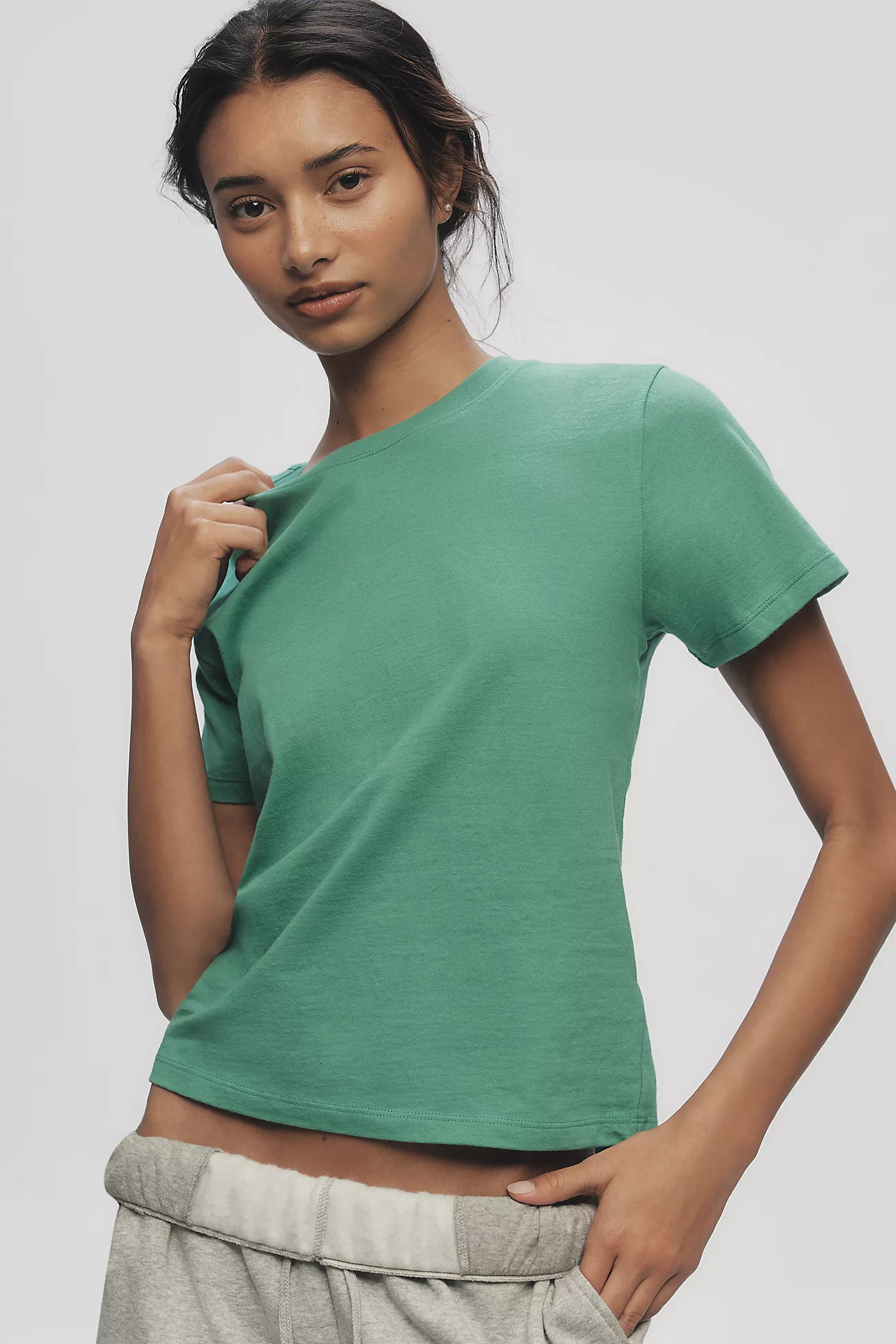 The Evelyn Perfect Cotton Tee | Anthropologie (US)