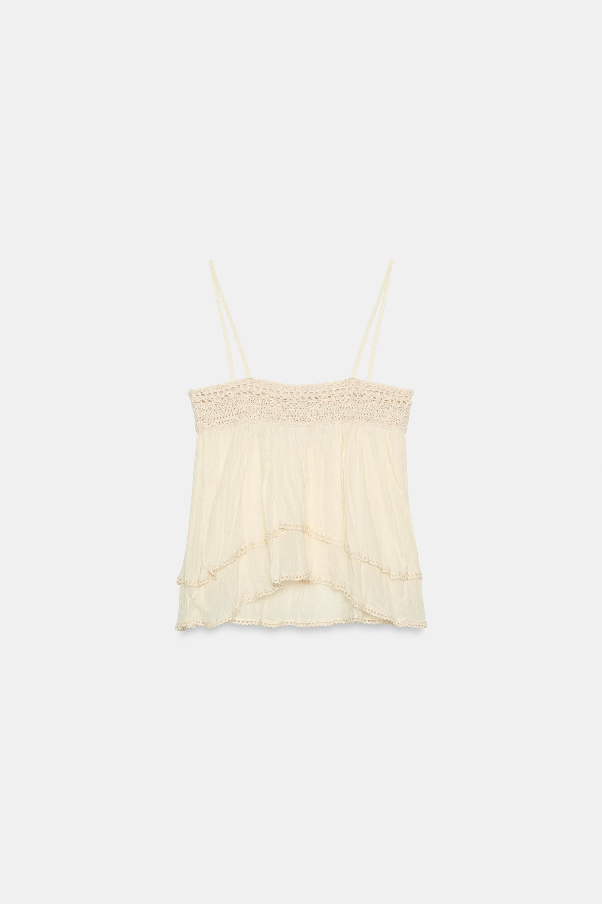 ROMANTIC STRAPPY TOP | Zara US