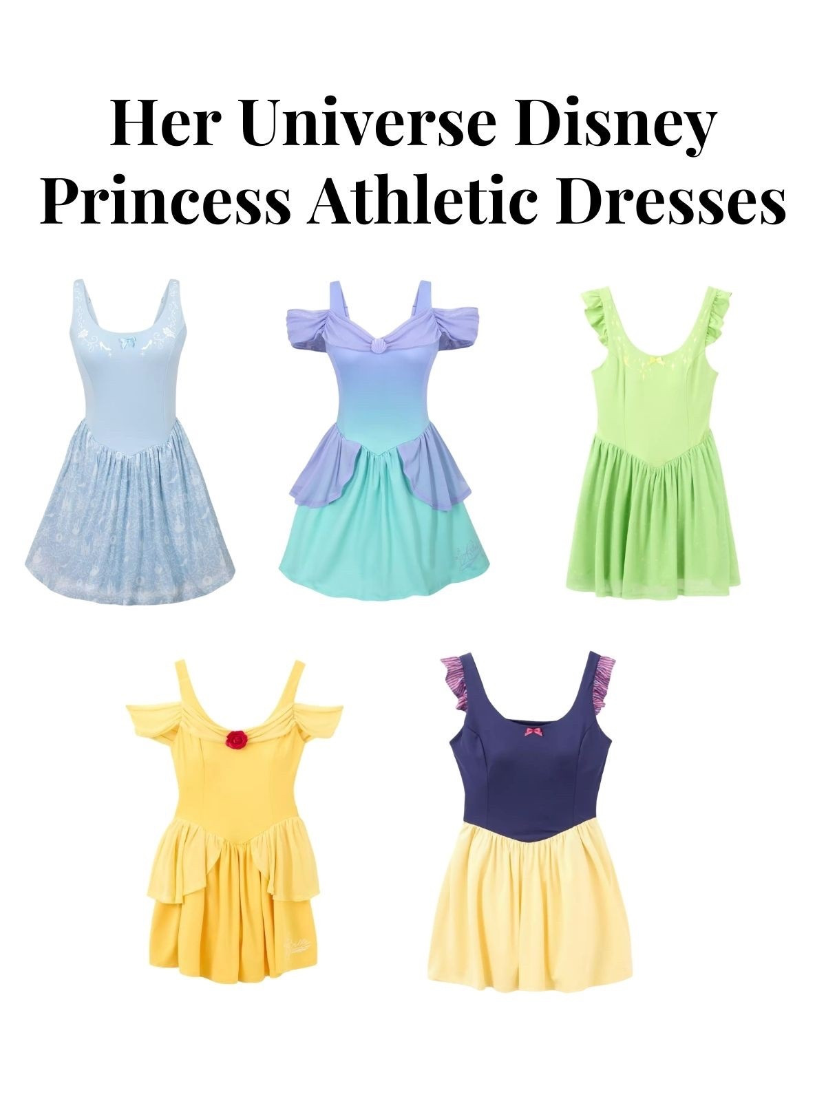 Her Universe Disney Princess athletic dresses 

#LTKTravel #LTKActive