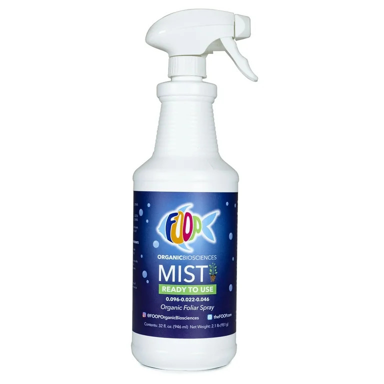FOOP Mist Ready to Use: Broad-Spectrum Organic Foliar Spray | Accelerates Plant Growth, Reduces P... | Walmart (US)