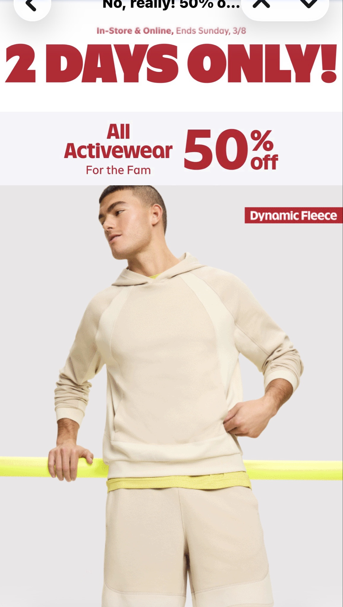 If you’re working on your fitness goals this year, start with cute workout clothes 💕

Old Navy activewear is 50% off and their leggings and sports bras are some of my favorites. Comfortable, flattering, and affordable.

Shop the sale now before your size disappears.

#OldNavyDeals #WorkoutEssentials #GymFits #FitnessMom #AthleisureLooks #FitnessStyle #ActivewearDeals #ShoppingWithPriiincesss #Atlantamom #Atlantabloggers #Atlantablogger #AtlantaCreator #Atlantacontentcreators #Atlantacontentcreator

#LTKMens #LTKActive #LTKSpringSale