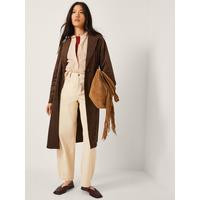 Monsoon Tove Suedette Trench - Chocolate | Very (UK)