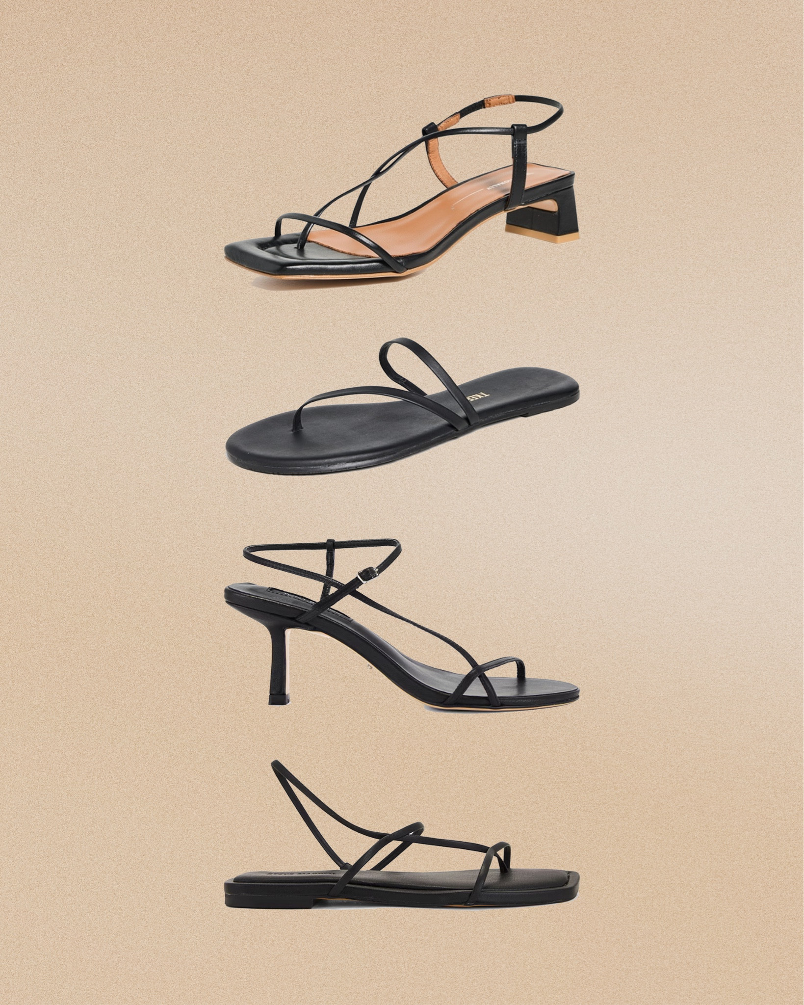 Minimalist black sandals 🖤