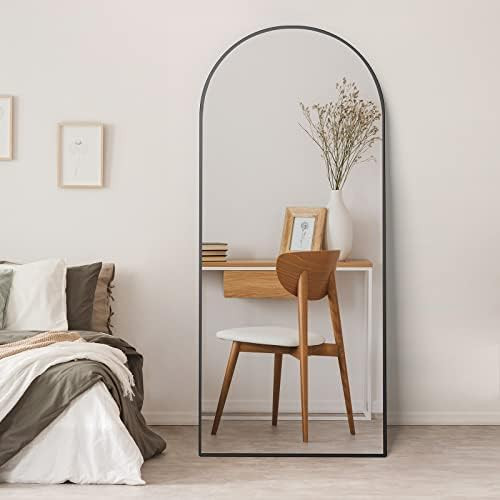 HARRITPURE 65"x22" Arched Full Length Mirror Free Standing Leaning Mirror Hanging Mounted Mirror ... | Amazon (US)