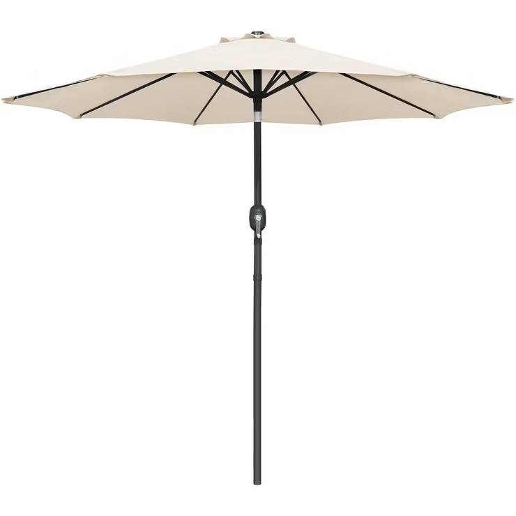 9' x 9' Outdoor Market Patio Umbrella with Push Button Tilt - Devoko | Target