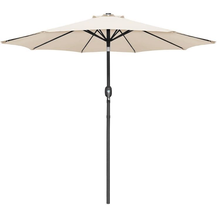 9' x 9' Outdoor Market Patio Umbrella with Push Button Tilt - Devoko | Target