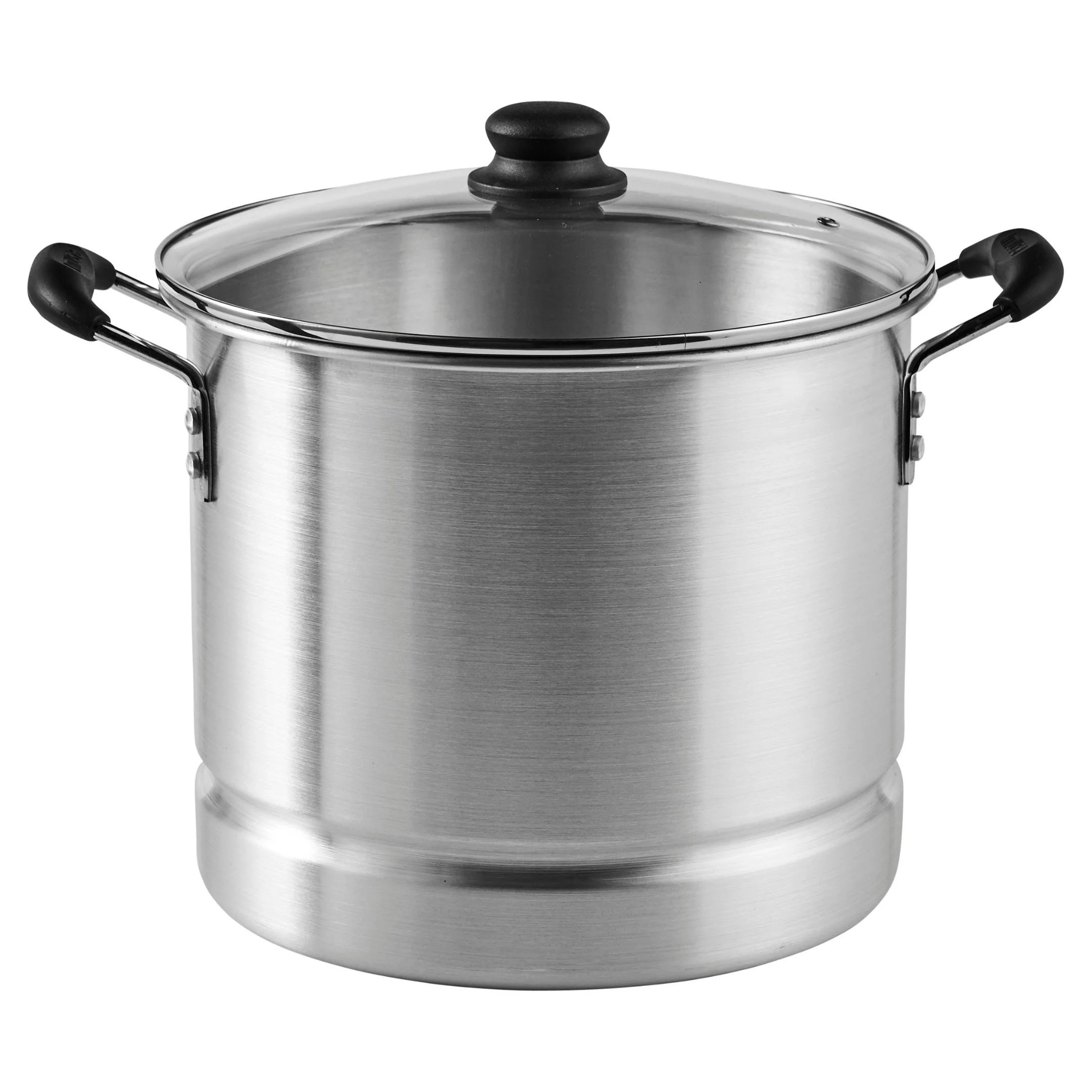 Imusa 10Qt Aluminum Steamer or Stock Pot with Glass Lid & Removable Rack | Walmart (US)