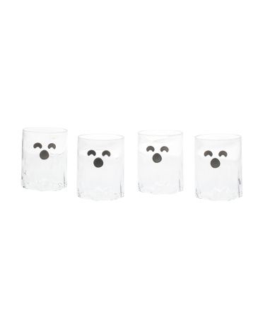 4pk Acrylic Ghost Drinking Glasses | Halloween | Marshalls | Marshalls