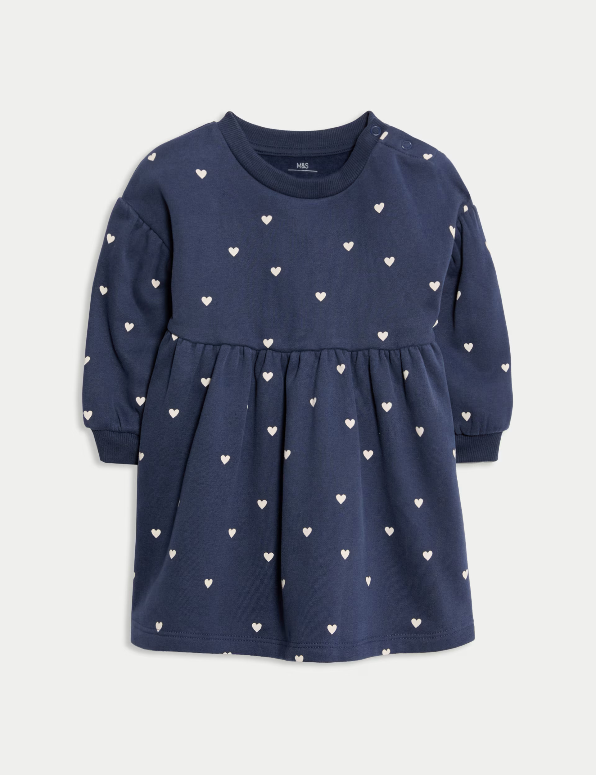 Cotton Rich Heart Print Dress (0-36 Mths) | Marks & Spencer (UK)