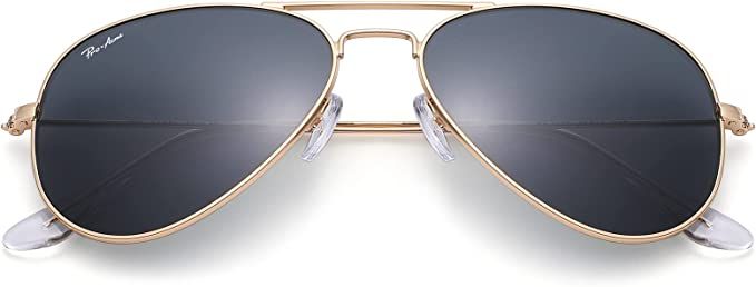 Pro Acme Classic Aviator Sunglasses for Men Women 100% Real Glass Lens | Amazon (US)