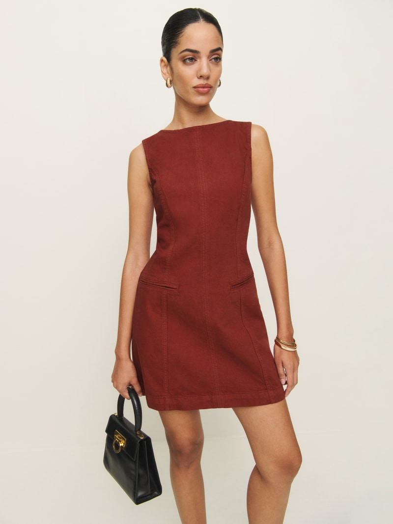 Citron Denim Mini Dress | Reformation (Global)