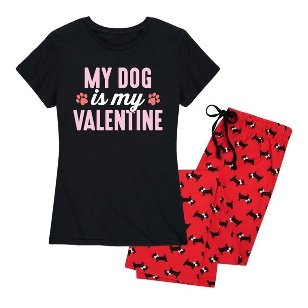 My Dog Is My Valentine - Women's Pajama Set | Walmart (US)