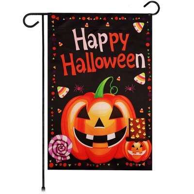 G128 Happy Halloween Pumpkin Candy Garden Flag 12x18 In Double Sided Halloween Yard Garden Lawn Decoration - Default Title / 12x18IN | Target