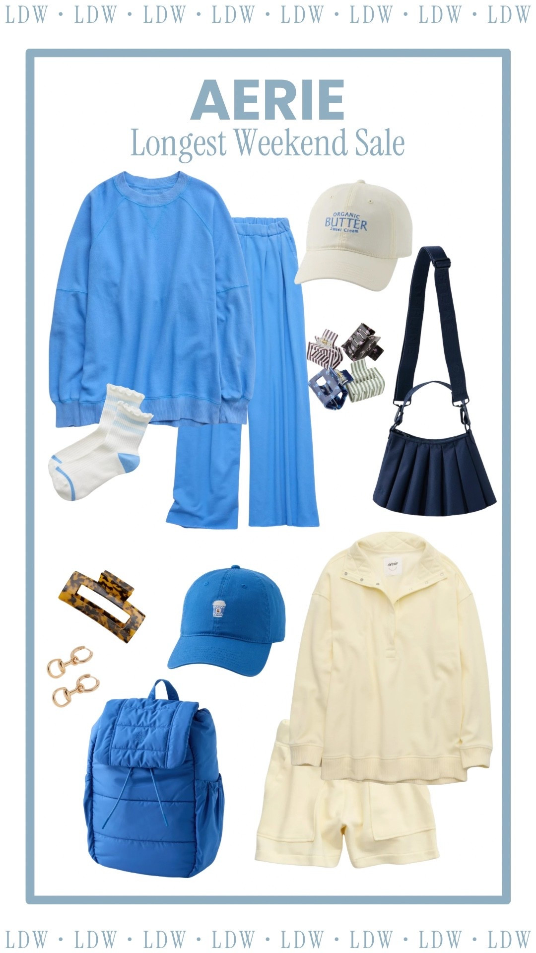 Aerie’s Longest Weekend Sale 25-50% EVERYTHING #aeriereal #aerie #loungewear #butteryellow #cobalt

#LTKmomlife #LTKSaleAlert #LTKootd