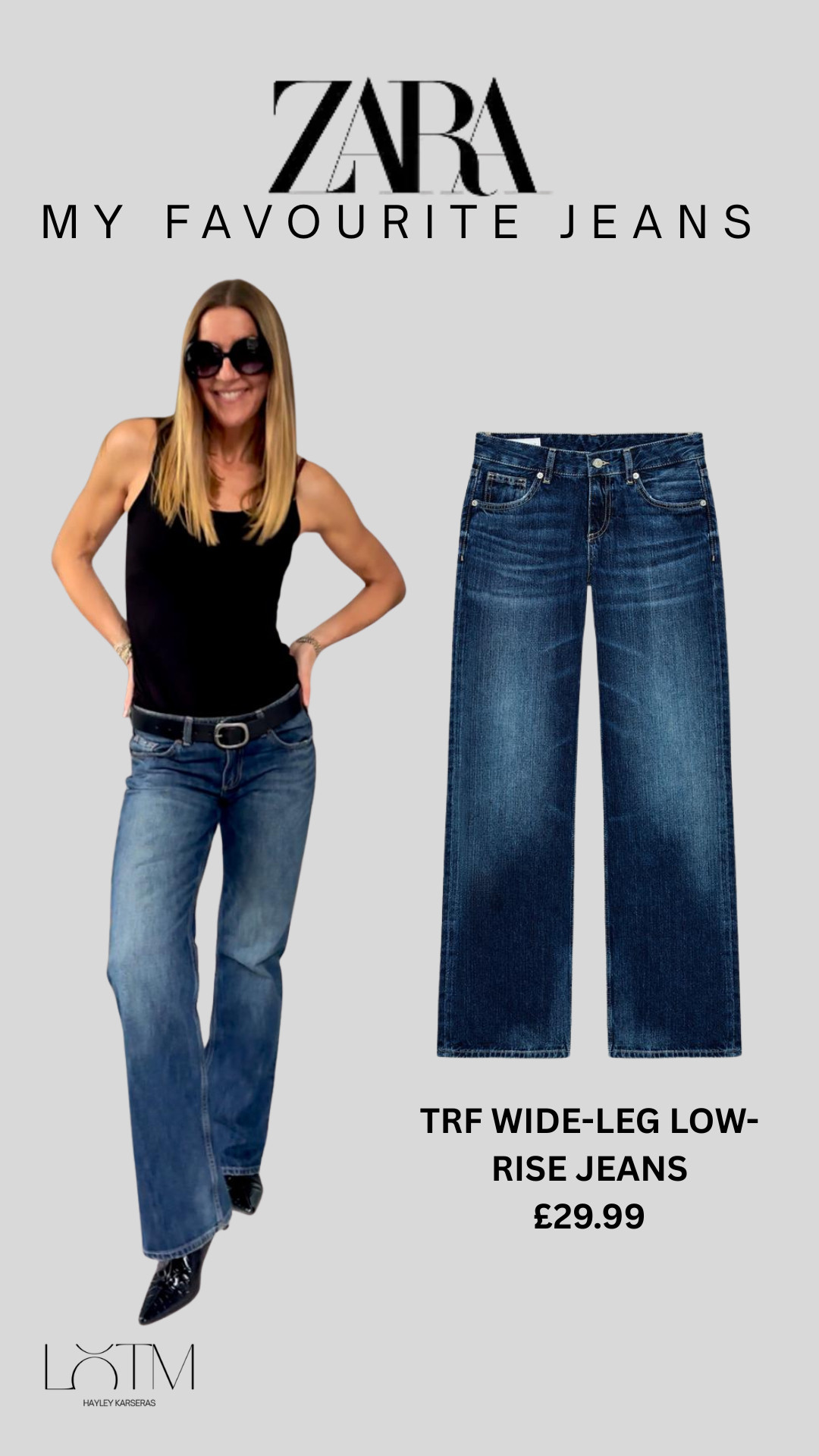 My favourite jeans! Zara TRF low-rise, wide-leg jeans. 
I have had so many questions about these jeans, I have linked them in lots of colours. H xx 

 #LTKFashionMonth #LTKjeans #LTKstyletip