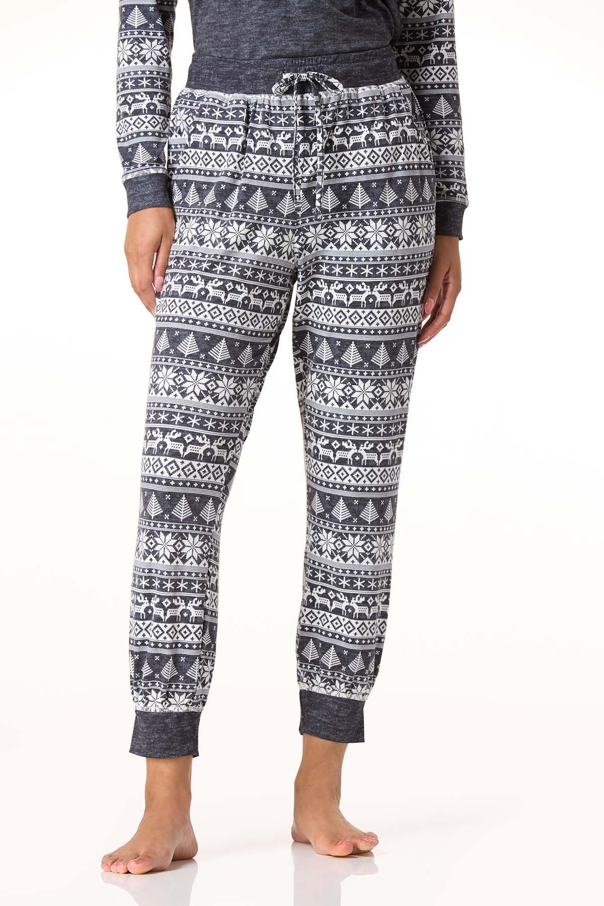 Fairisle Jogger Sleep Pants | Cato Fashions