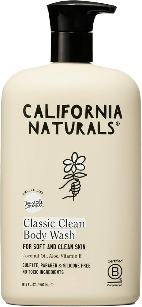California Naturals Body Wash for Women and Men, Vitamin E Shower Gel Cleanser, Natural, Vegan & ... | Amazon (US)