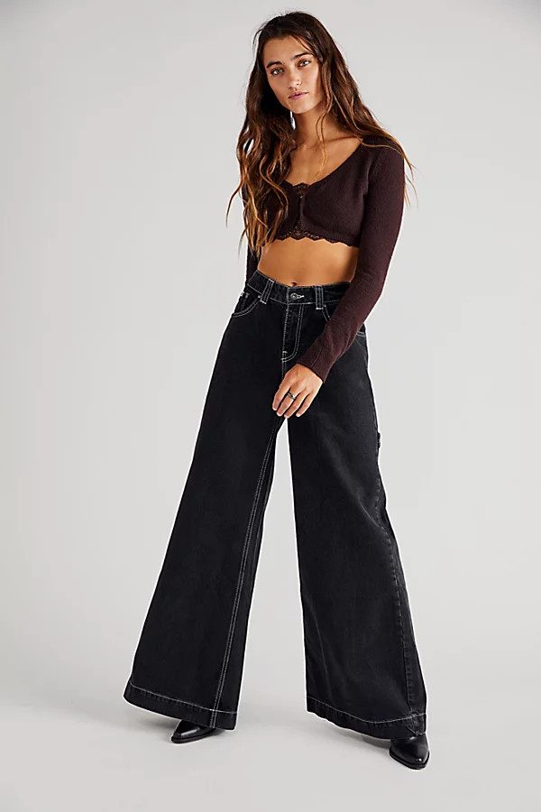 The Ragged Priest Sweeper Jeans by The Ragged Priest at Free People, Black, 26 | Free People (Global - UK&FR Excluded)