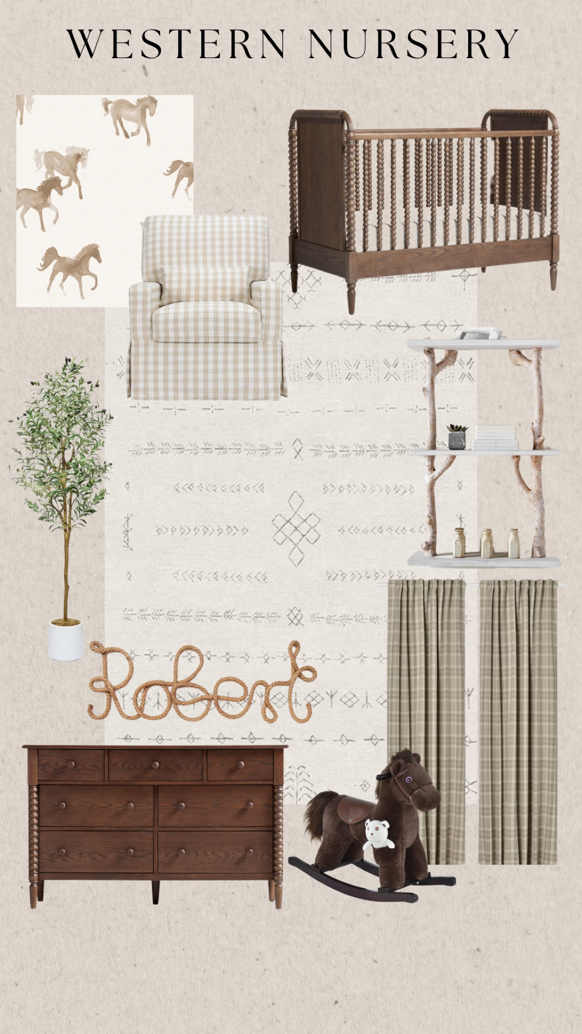 The sweetest western nursery!🐴 #nursery #westernnursery #babynursery 

#LTKBaby #LTKHome #LTKKids
