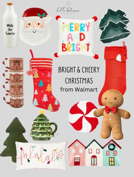 Bright and cheery Christmas stockings, plush pillows, mugs and platters for Christmas from Walmart!


#LTKhome #LTKHoliday #LTKSeasonal
