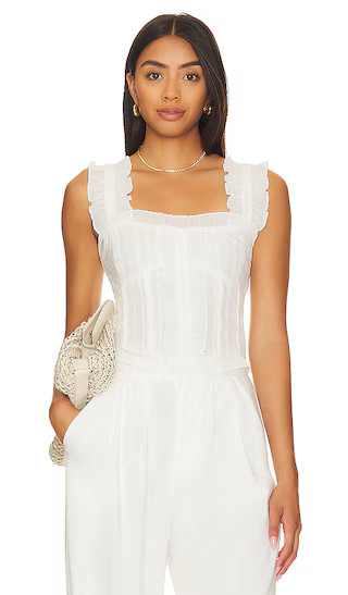 Audrina Top in Eggshell | Revolve Clothing (Global)