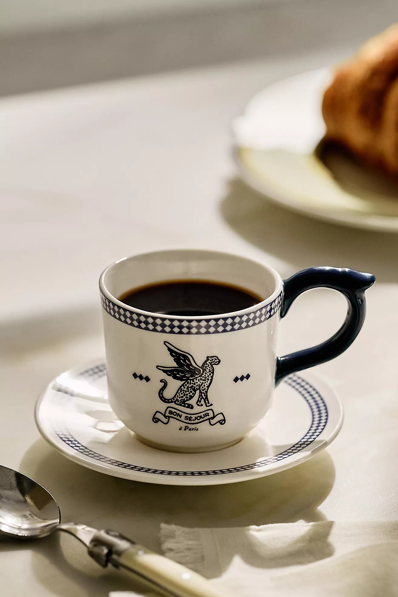 Reverie Stoneware Espresso Cup & Saucer | Anthropologie (US)