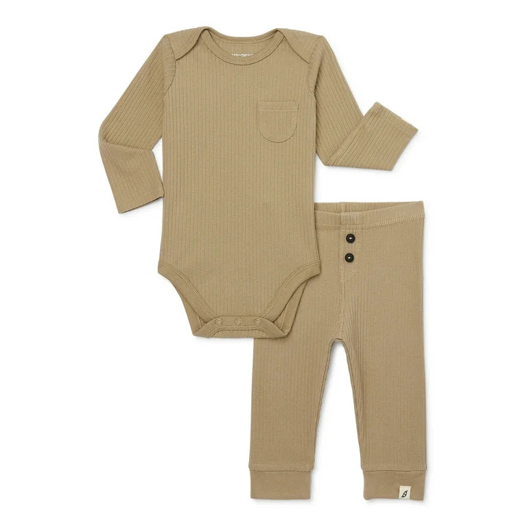 easy-peasy Baby Bodysuit and Leggings Set, 2-Piece, Sizes 0M-24M | Walmart (US)