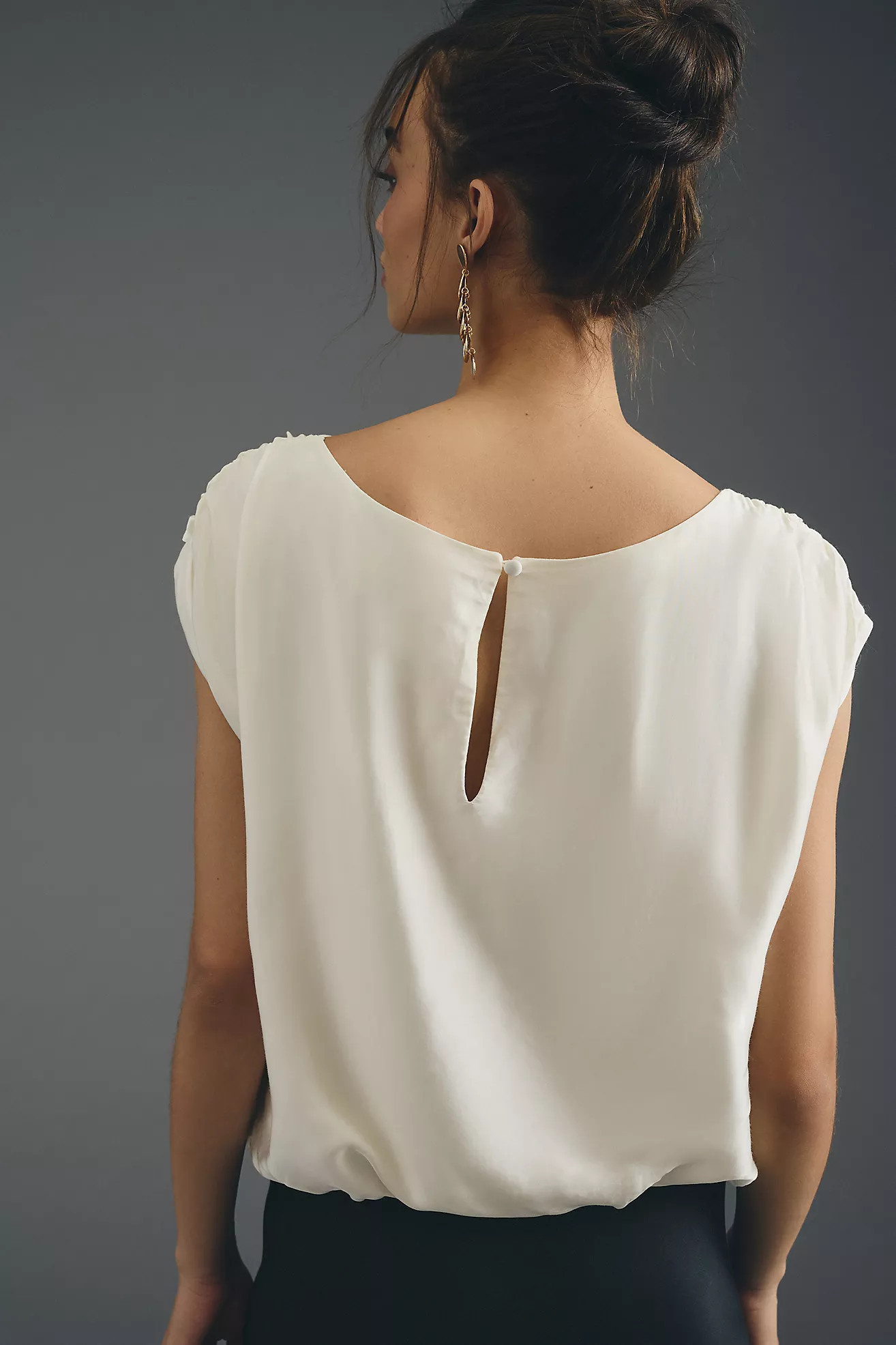 By Anthropologie Silky Scoop Blouse | Anthropologie (US)