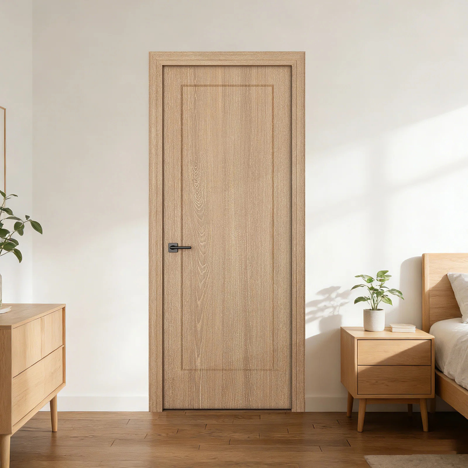30x80 in.1-Panel Slab Door Prefinished Laminate Oak Hollow Core Composite Interior Molded Door Sl... | Wayfair North America