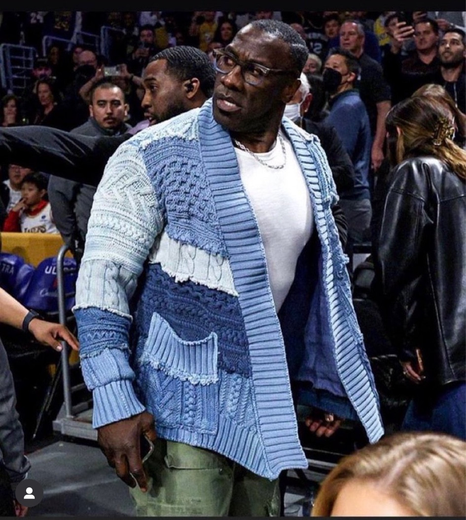 Shop, Shannon Sharpe’s patchwork knit cardigan sweater 

#LTKmens #LTKstyletip #LTKFind
