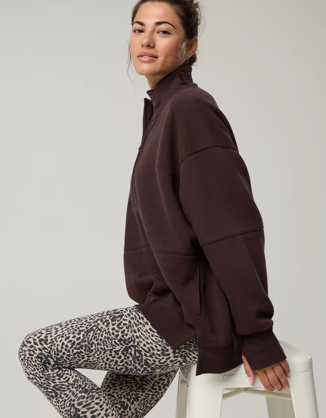 OFFLINE By Aerie Cloud Fleece Quarter Zip Sweatshirt | Aerie