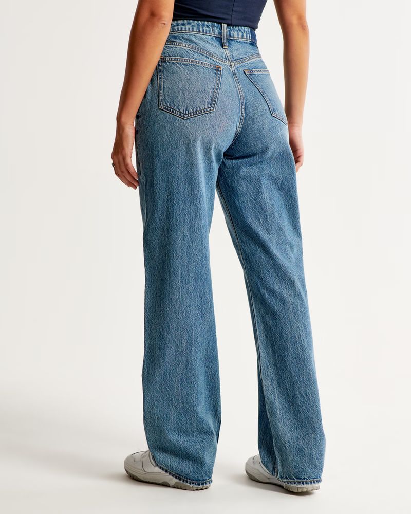 Curve Love High Rise Loose Jean | Abercrombie & Fitch (US)