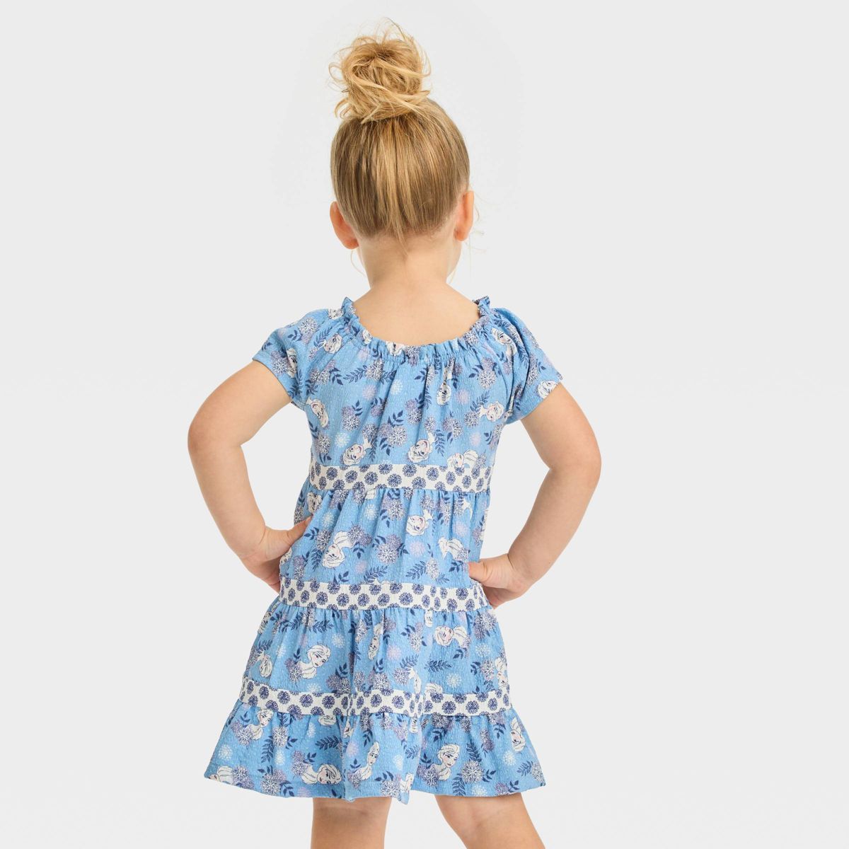 Toddler Girls' Disney Frozen Elsa A-Line Dress - Blue | Target